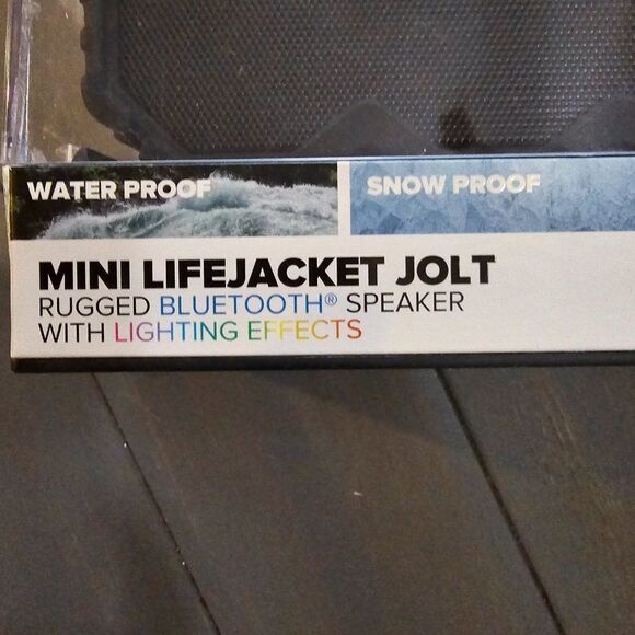 Altec Lansing Black Mini Lifejacket Jolt Rugged Portable Bluetooth Speaker - Picture 3 of 16
